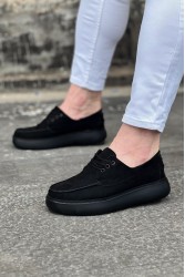 Men’s Casual Shoes - Black Suede - 508