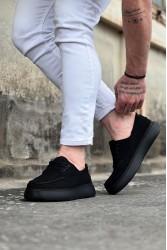 Men’s Casual Shoes - Black Suede - 508