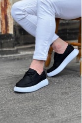 Men’s Casual Shoes - Black White - 508