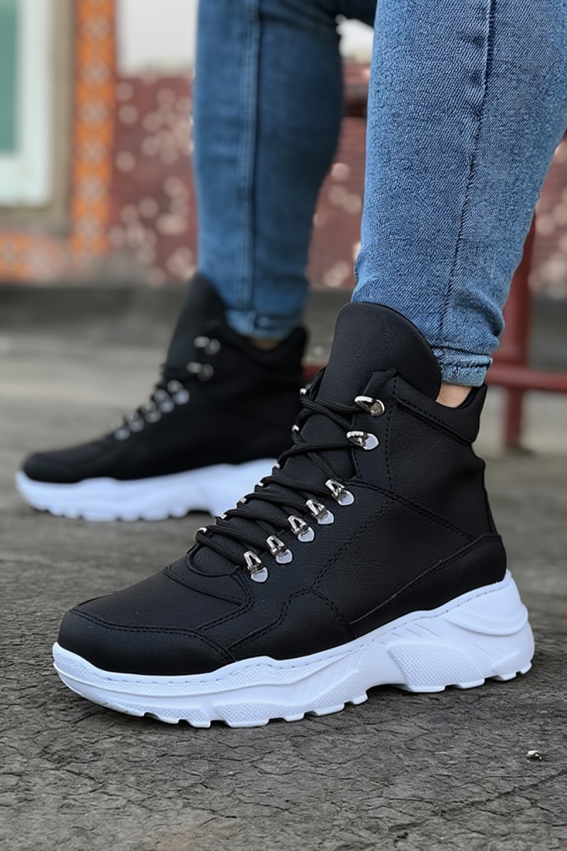 Men’s Boots - Black White - 07