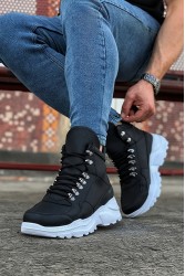 Men’s Boots - Black White - 07