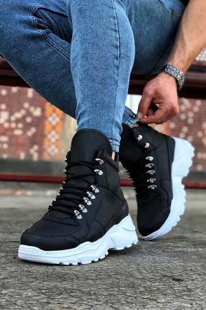 Men’s Boots - Black White - 07