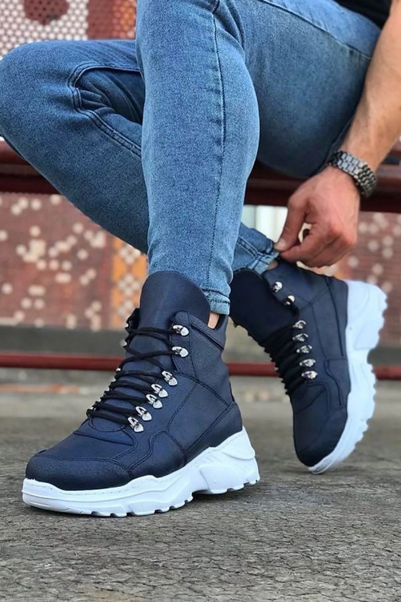Mens Boots - Dark Blue - 07