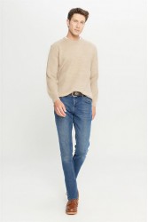 Men's Knit Sweater - Beige - 003