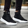 Mens Boots - Black White - 0321