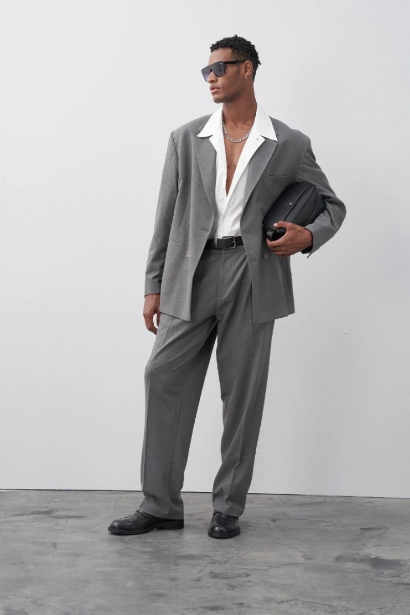 Men's Suit  - Gray - 30 - 821