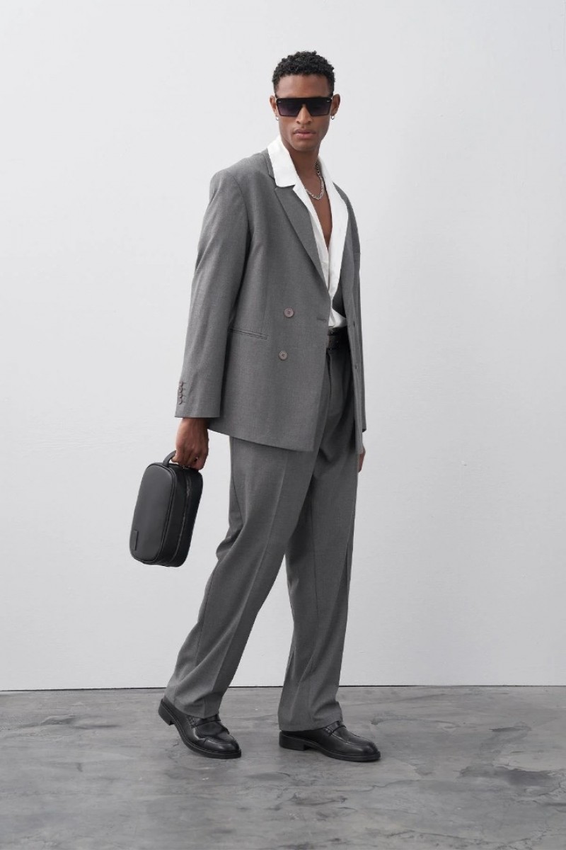 Men's Suit  - Gray - 30 - 821
