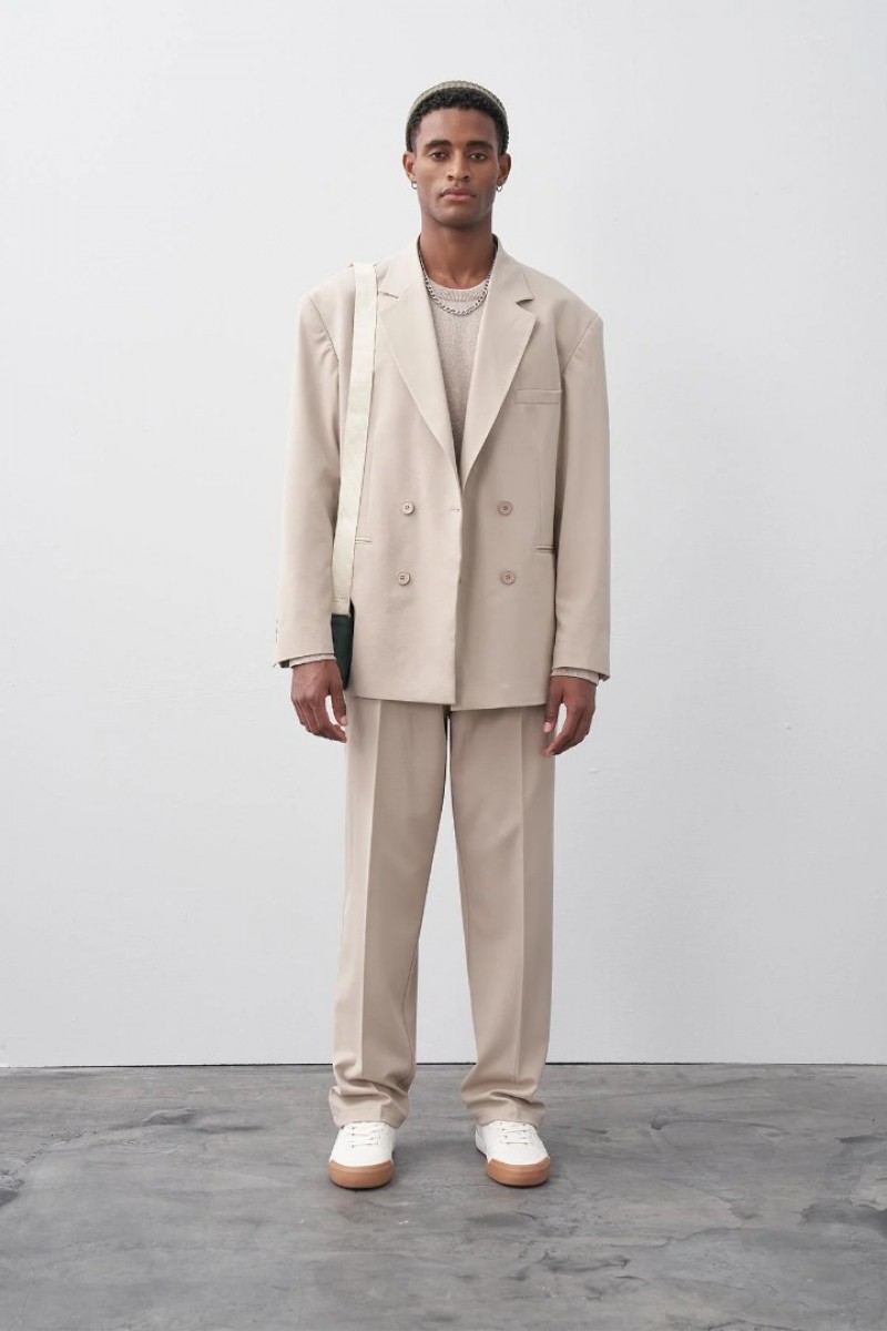 Men's Suit  - Beige - 30 - 821