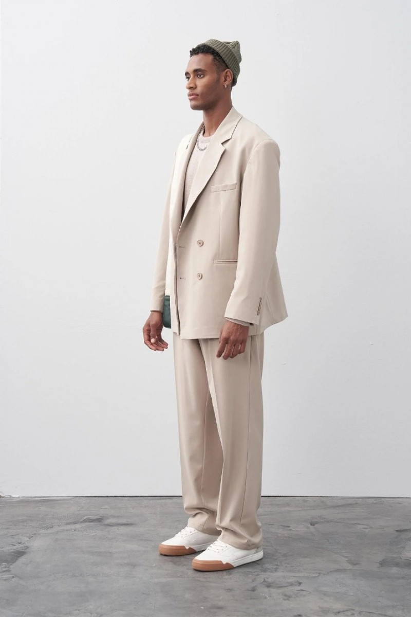 Men's Suit  - Beige - 30 - 821