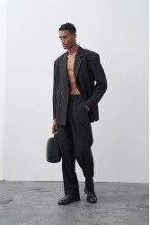 Men's Suit  - Black - 30 - 821