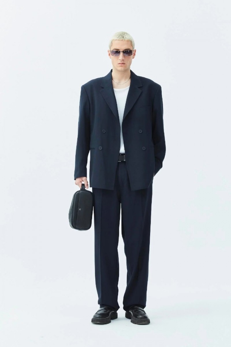 Men's Suit  - Navy Blue - 30 - 821