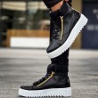 Mens Boots - Black White - 512