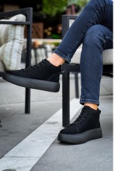 Mens Boots - Black Suede - LE10