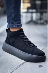 Mens Boots - Black Suede - LE10
