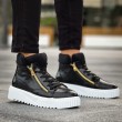 Mens Boots - Black White - 512