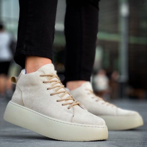 Mens Boots - Beige - LE10