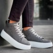 Mens Boots - Anthracite White - LE10
