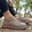 Mens Sneakers - Camel Suede - 044