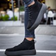 Mens Boots - Black Suede - LE10