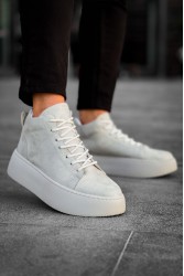 Mens Boots - Gray Suede - LE10