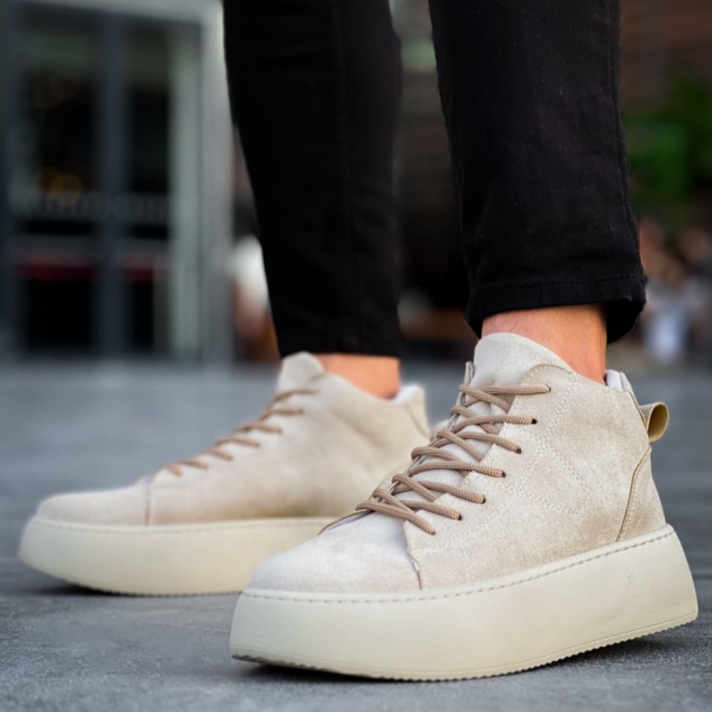Mens Boots - Beige - LE10
