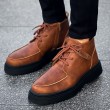 Mens Boots - Tan Black - 213