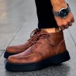 Mens Boots - Tan Black - 213