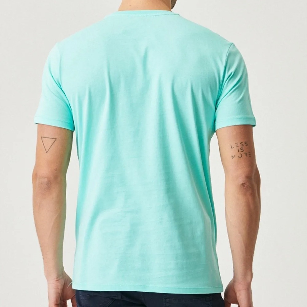 Mens T-shirt - Turquoise - 001