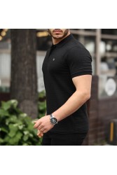 Mens Polo T-shirt - Black - 002