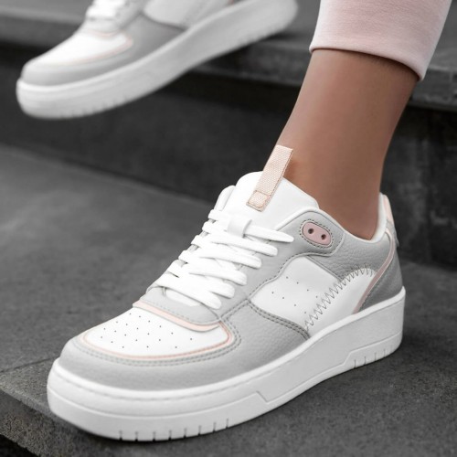 Women's Sneakers - White Pink - DS Alley