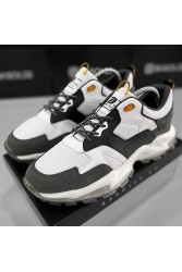 Mens Sneakers - White Dark Gray - Gestor