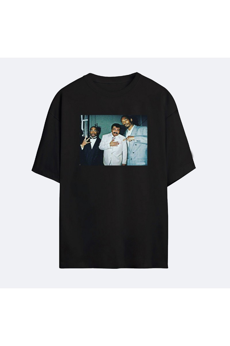 Unisex  Oversized T-shirt - Black - Müslüm FT 2pac