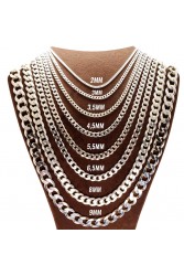 Mens Necklace - Silver - 6430