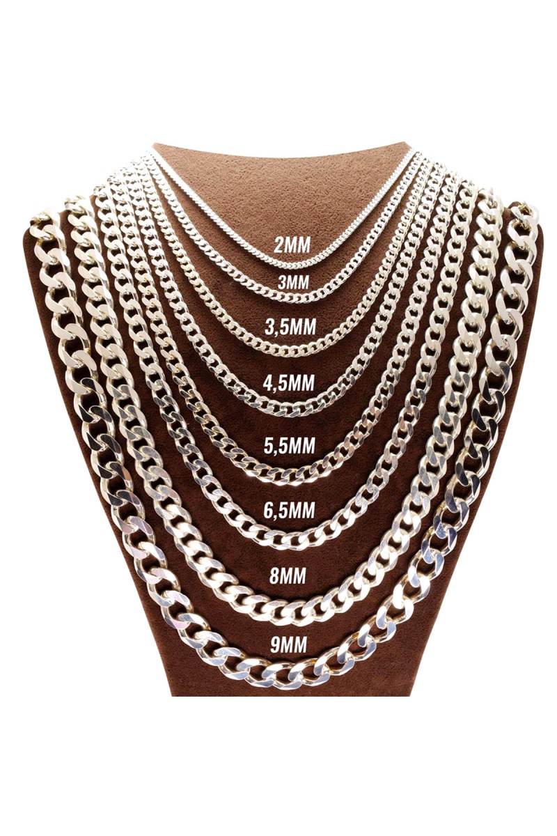 Mens Necklace - Silver - 6430
