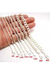 Mens Necklace - Silver - 6430