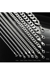 Mens Necklace - Silver - 6430