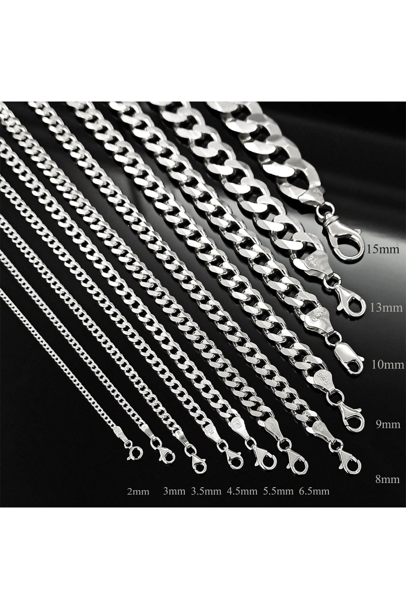 Mens Necklace - Silver - 6430