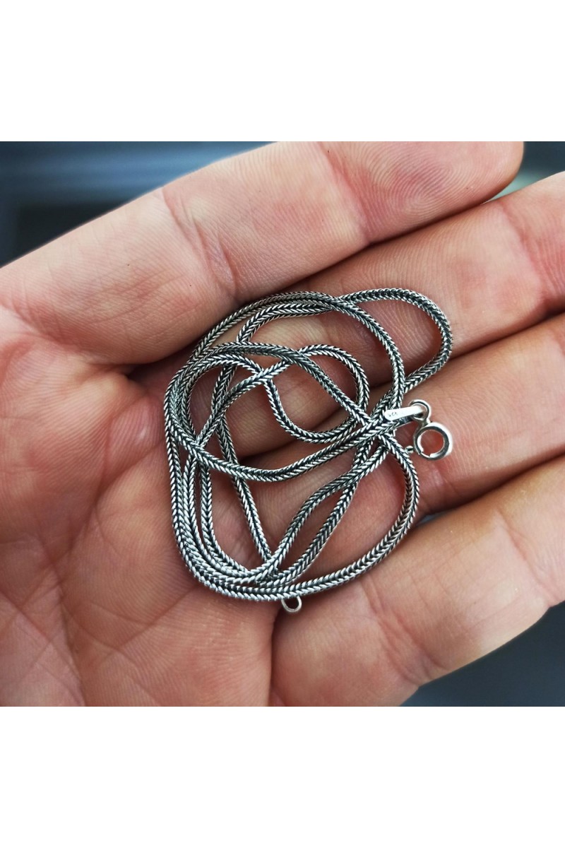 Mens Necklace - Silver - 57