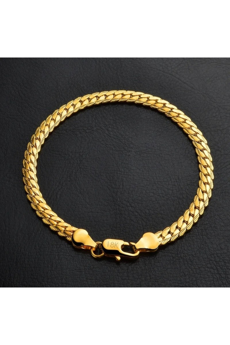 Mens Bracelet - Silver Gold - 848