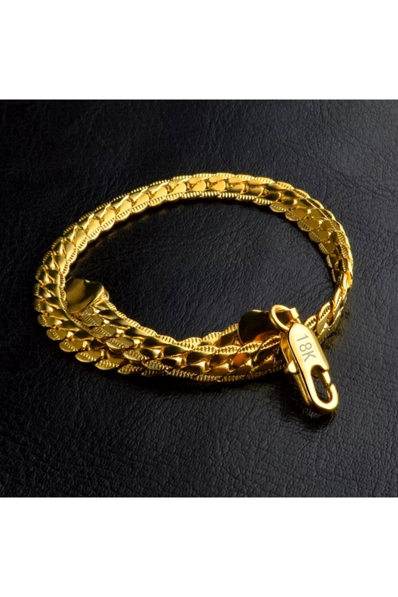 Mens Bracelet - Silver Gold - 848
