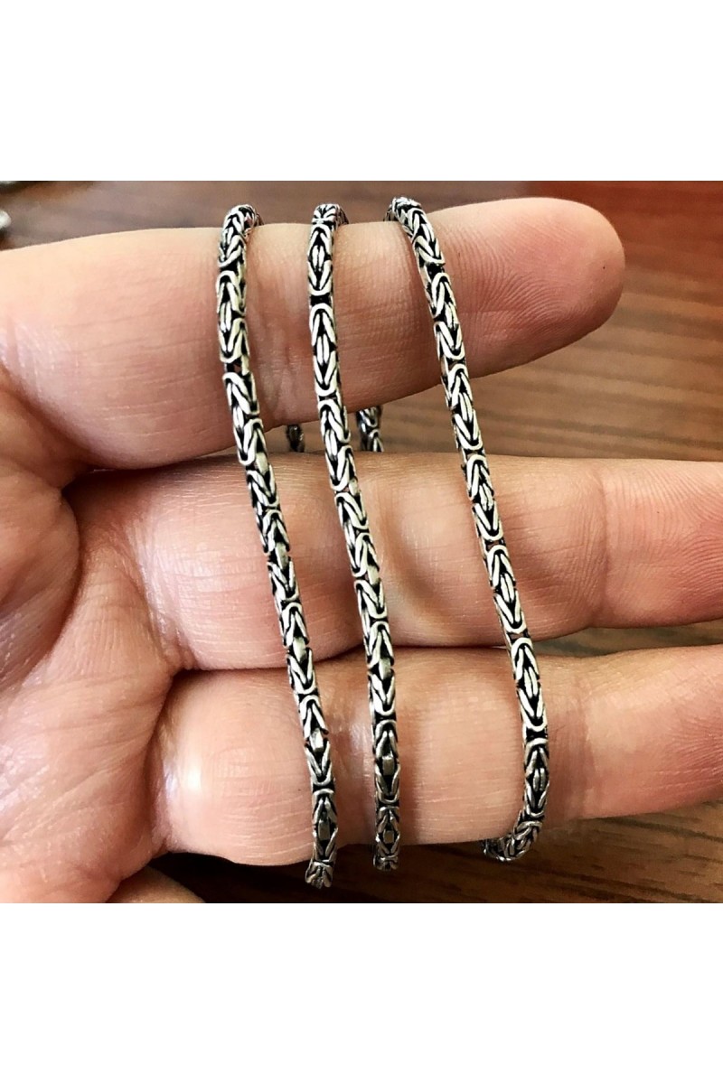 Mens Necklace - Silver - 5216