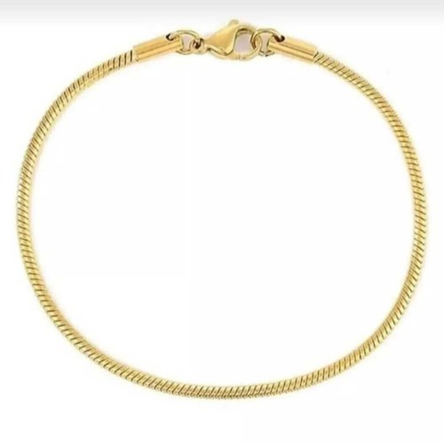 Mens Bracelet - Stainless Steel - Gold - 715