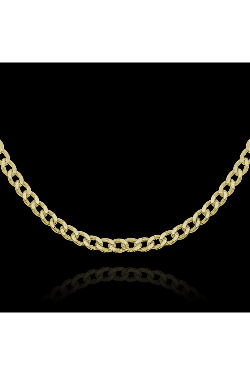 Mens Necklace - Silver - Gold - 60