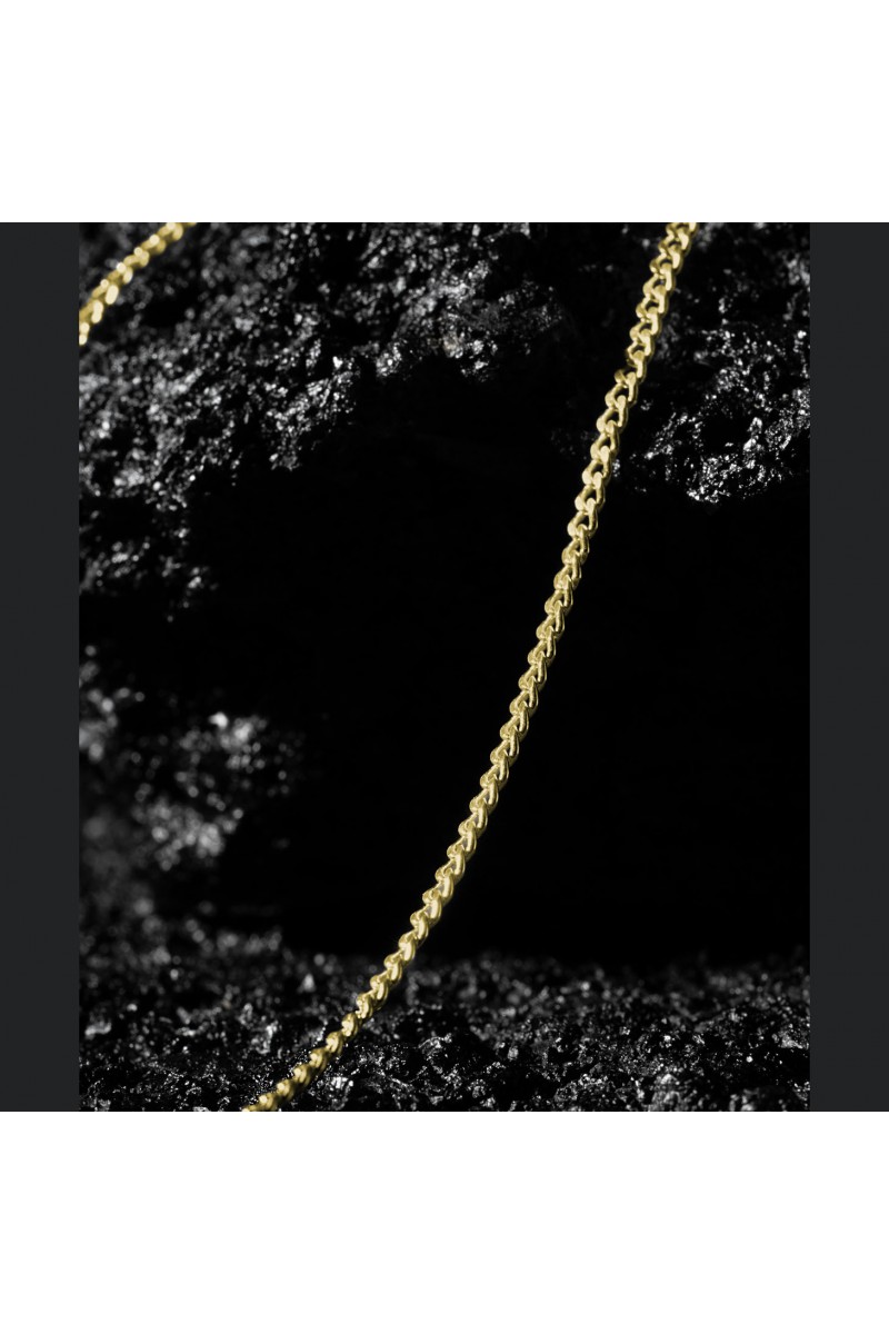 Mens Necklace - Silver - Gold - 60