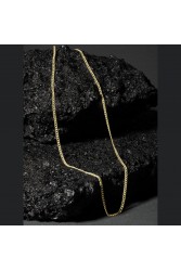 Mens Necklace - Silver - Gold - 60