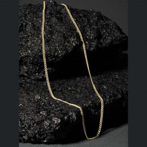 Mens Necklace - Silver - Gold - 60