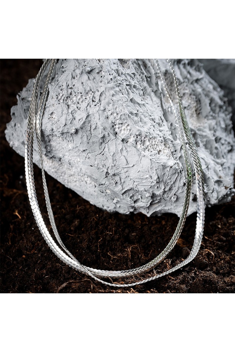 Mens Necklace - Silver - 1205