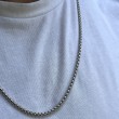 Mens Necklace - Stainless Steel - Silver - 994