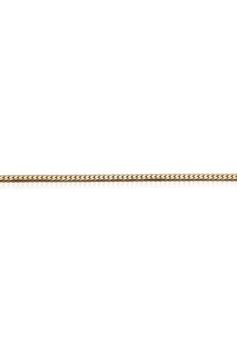 Mens Necklace - Stainless Steel - Gold - 015