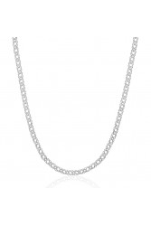 Mens Necklace - Silver - 3015